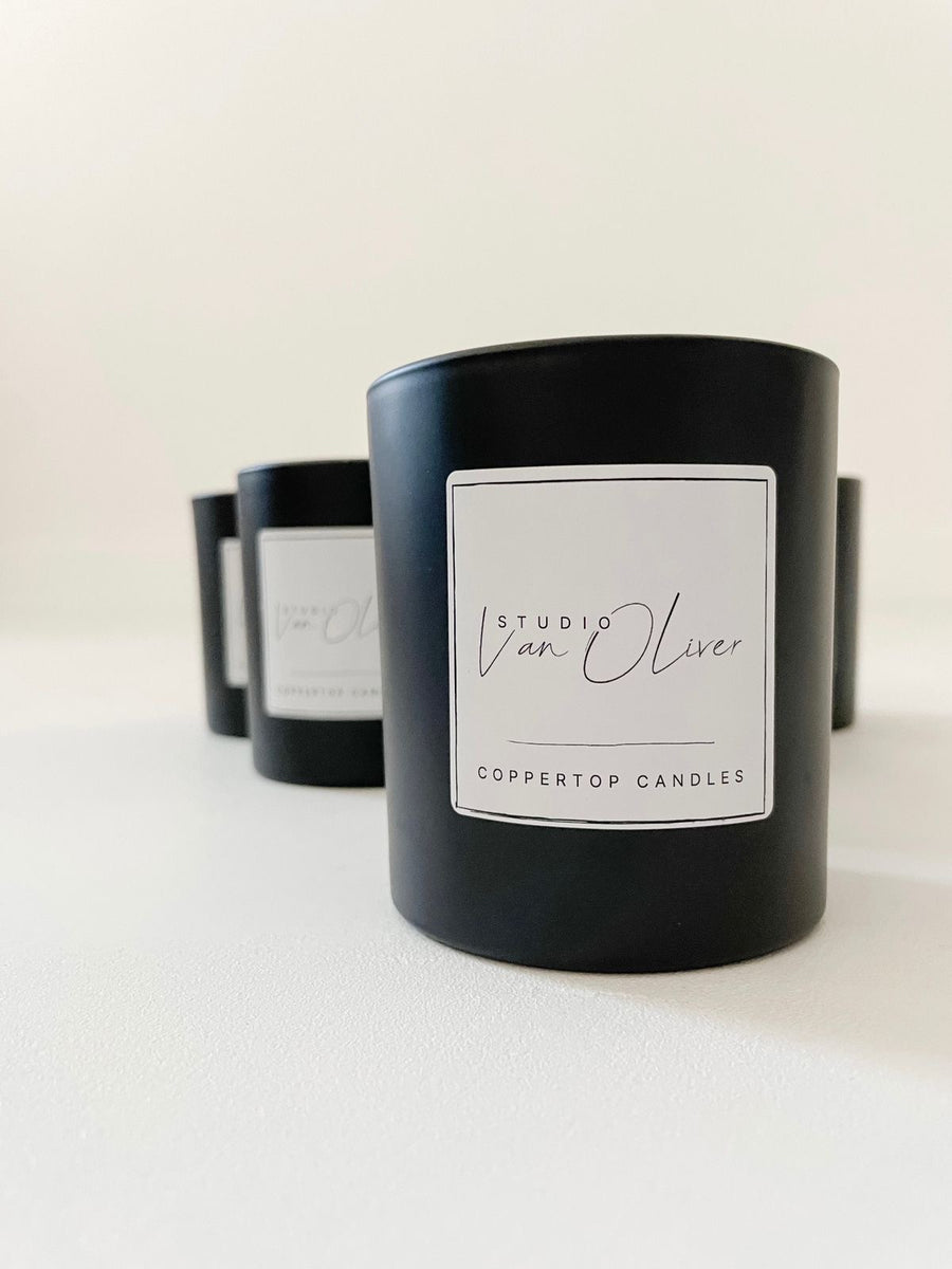 Coppertop white label candles
